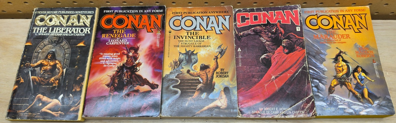 32 Vintage « CONAN the BARBARIAN » Book Lot Robert E Howard SHIPS NEXT DAY