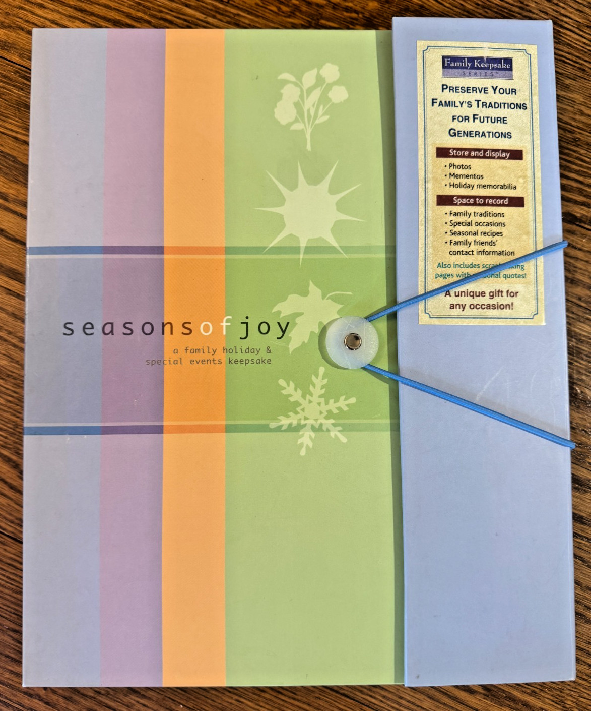 Seasons of Joy HOLIDAY & SPECIAL EVENTS Keepsake Book Family Memories 12×9.25&Prime;