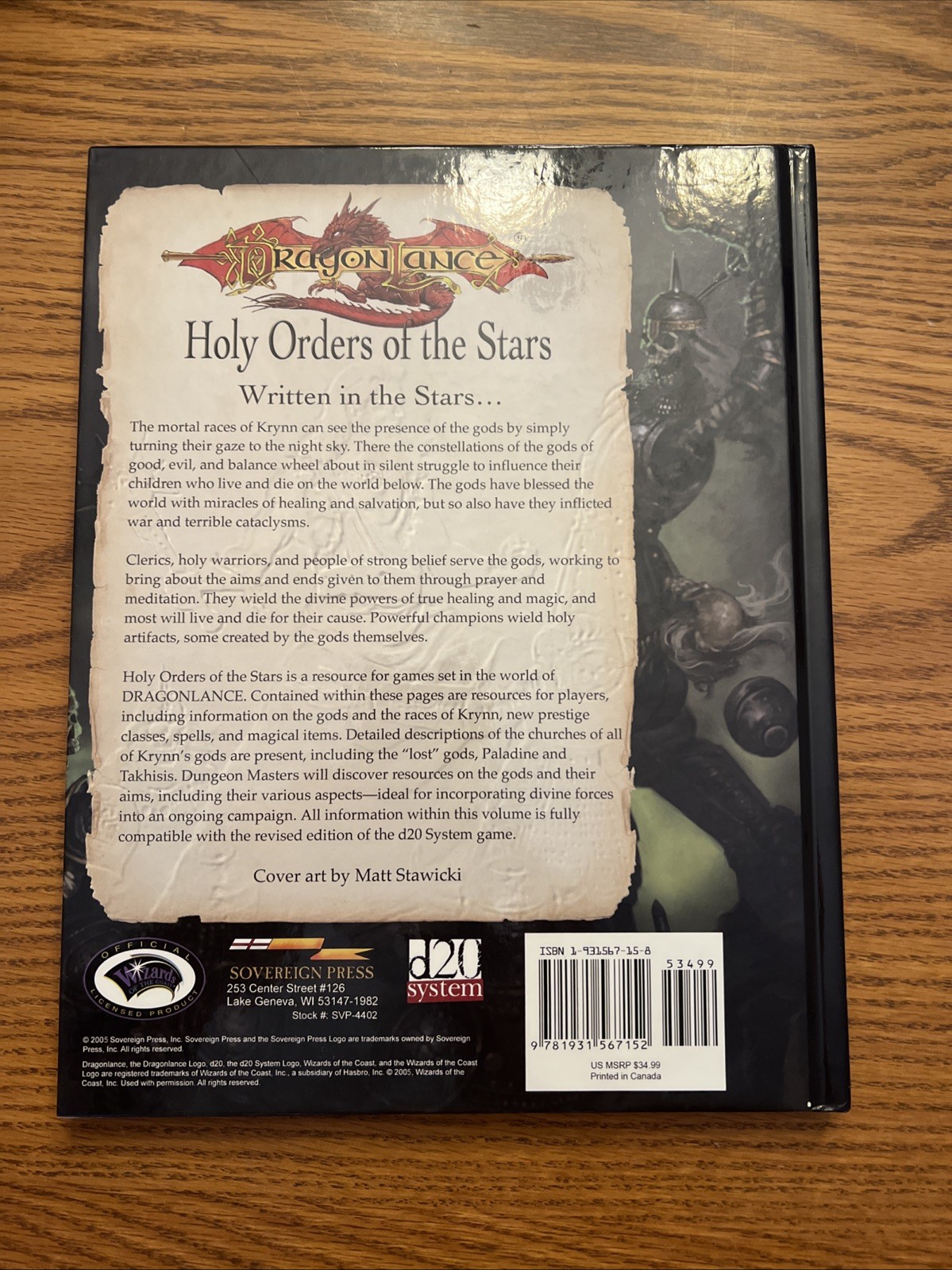Dragonlance Holy Order of the Stars D&D D20 (Wizards of the Coast, 2005) NEW!