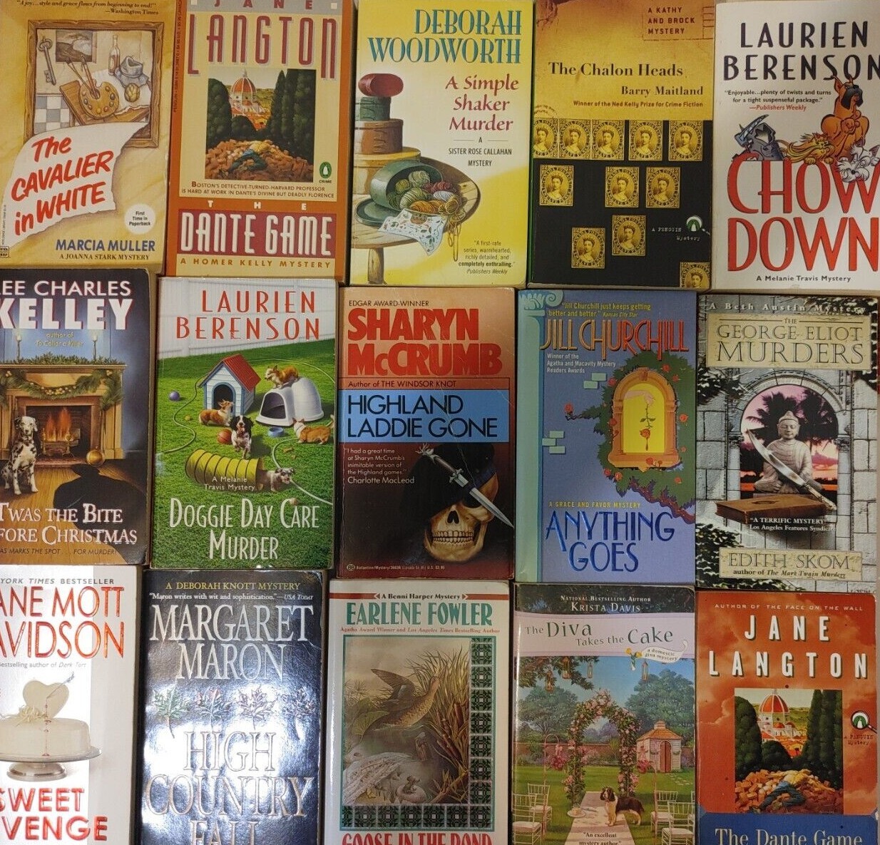 RANDOM MIX Lot of 10 COZY MYSTERY Paperbacks Women Sleuths Unsorted Bundle