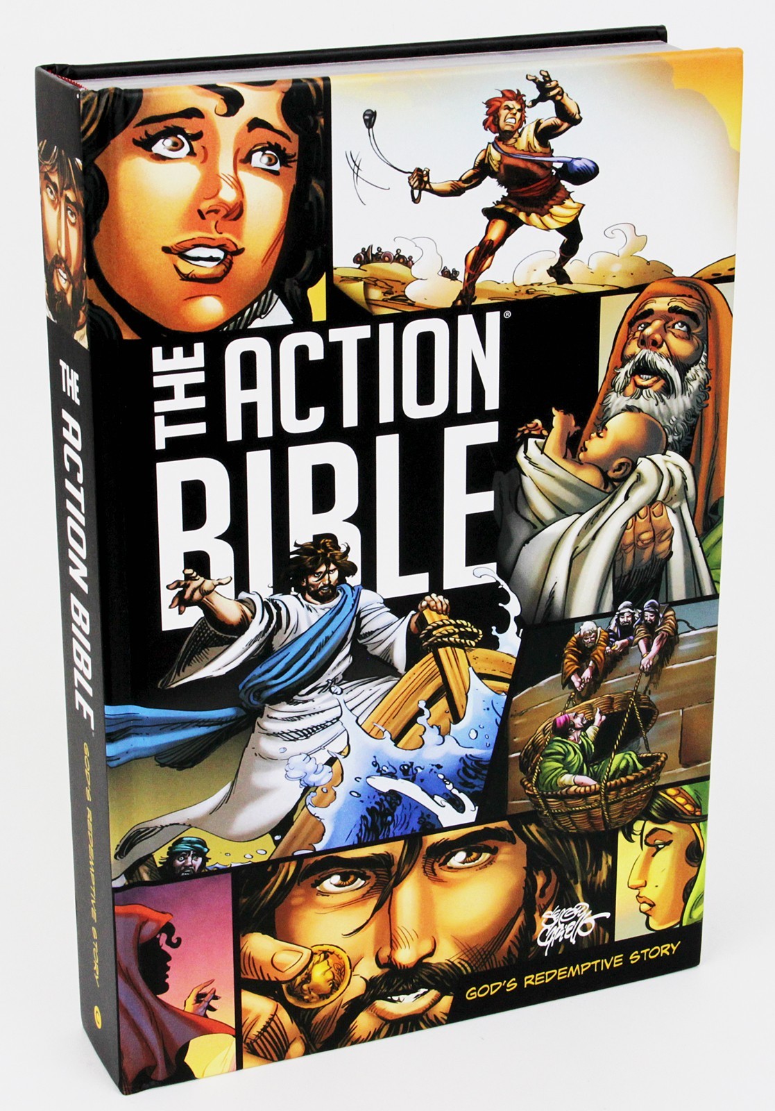 The Action Bible God&rsquo;s Redemptive Story Illustrated by Sergio Cariello 2020 HC
