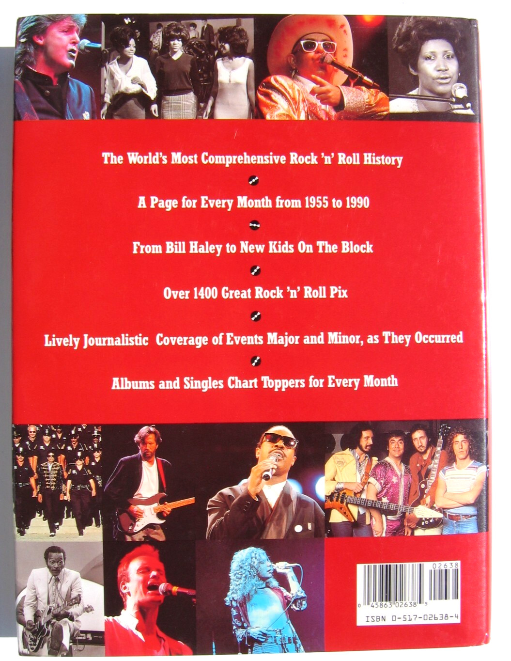 Rock &lsquo;n&rsquo; Roll Years 1955 to Present Day (1990) HC 480 Pages 1400 Pix VG+ Cond