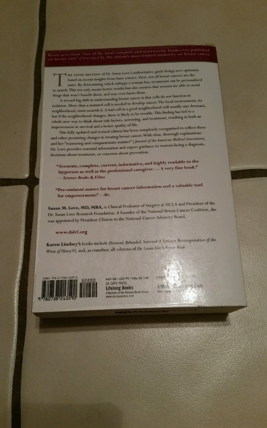 Dr. Susan Love&rsquo;s Breast Book by Susan M. Love (2010, 736 pages, paperback book