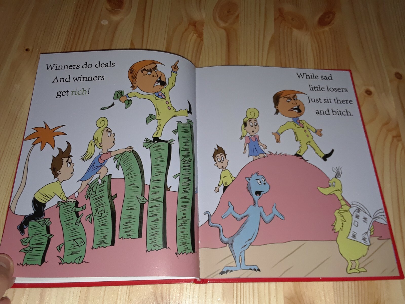 « Hardcover » Winners Aren&rsquo;t Losers Children&rsquo;s Book Donald Trump Jimmy Kimmel Maga