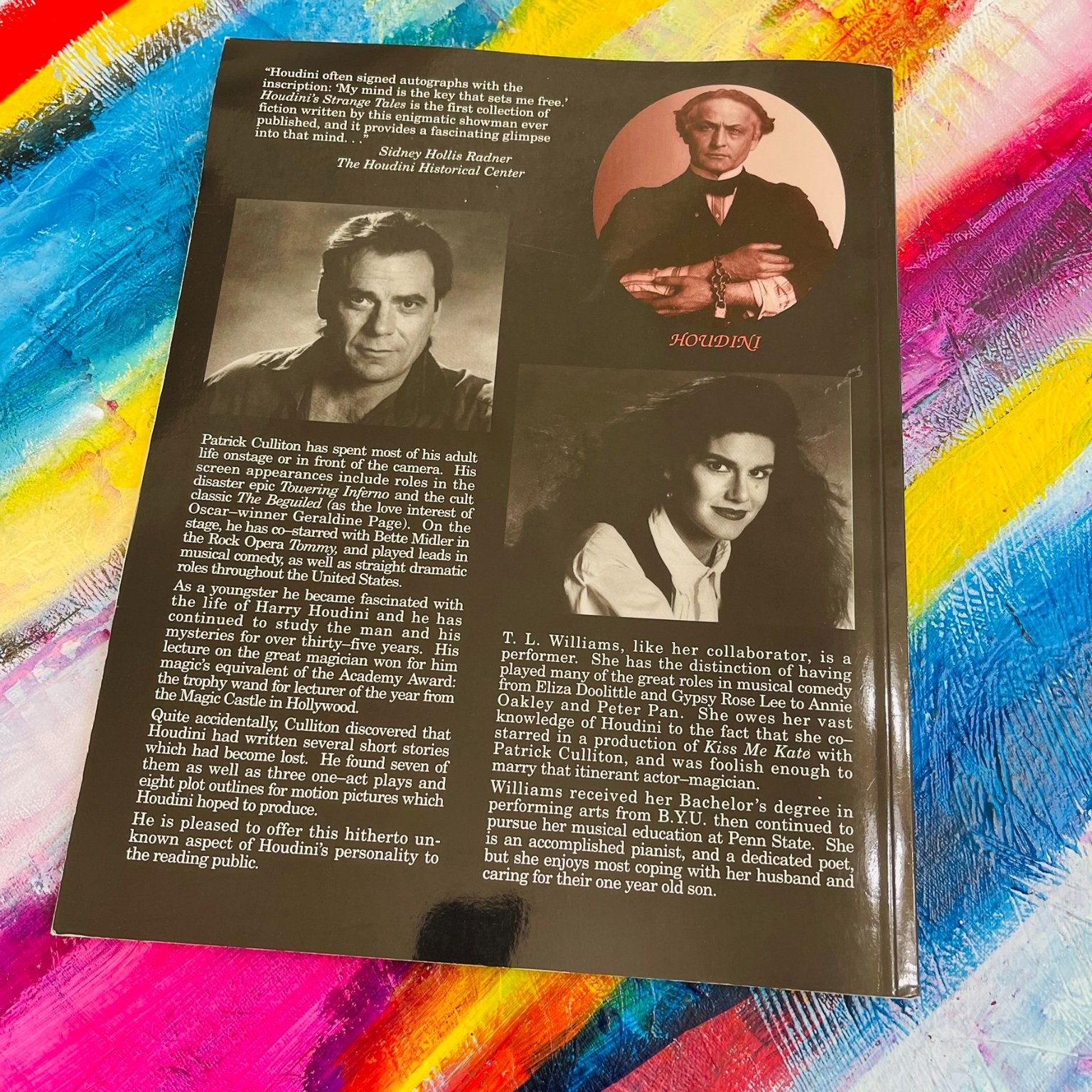 Houdini&rsquo;s Strange Tales Harry Houdini 1992 First Collection Magic Fiction Kieran