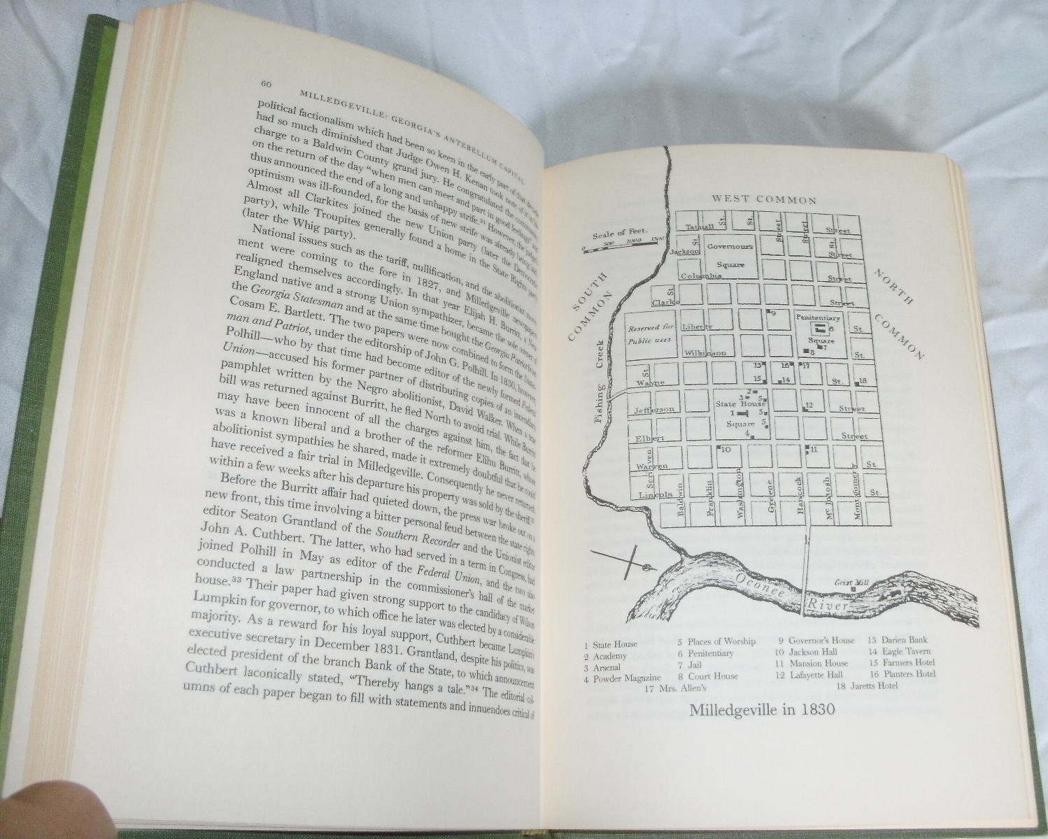 Milledgeville : Georgia&rsquo;s Antebellum Capital by James C. Bonner 1978 Signed