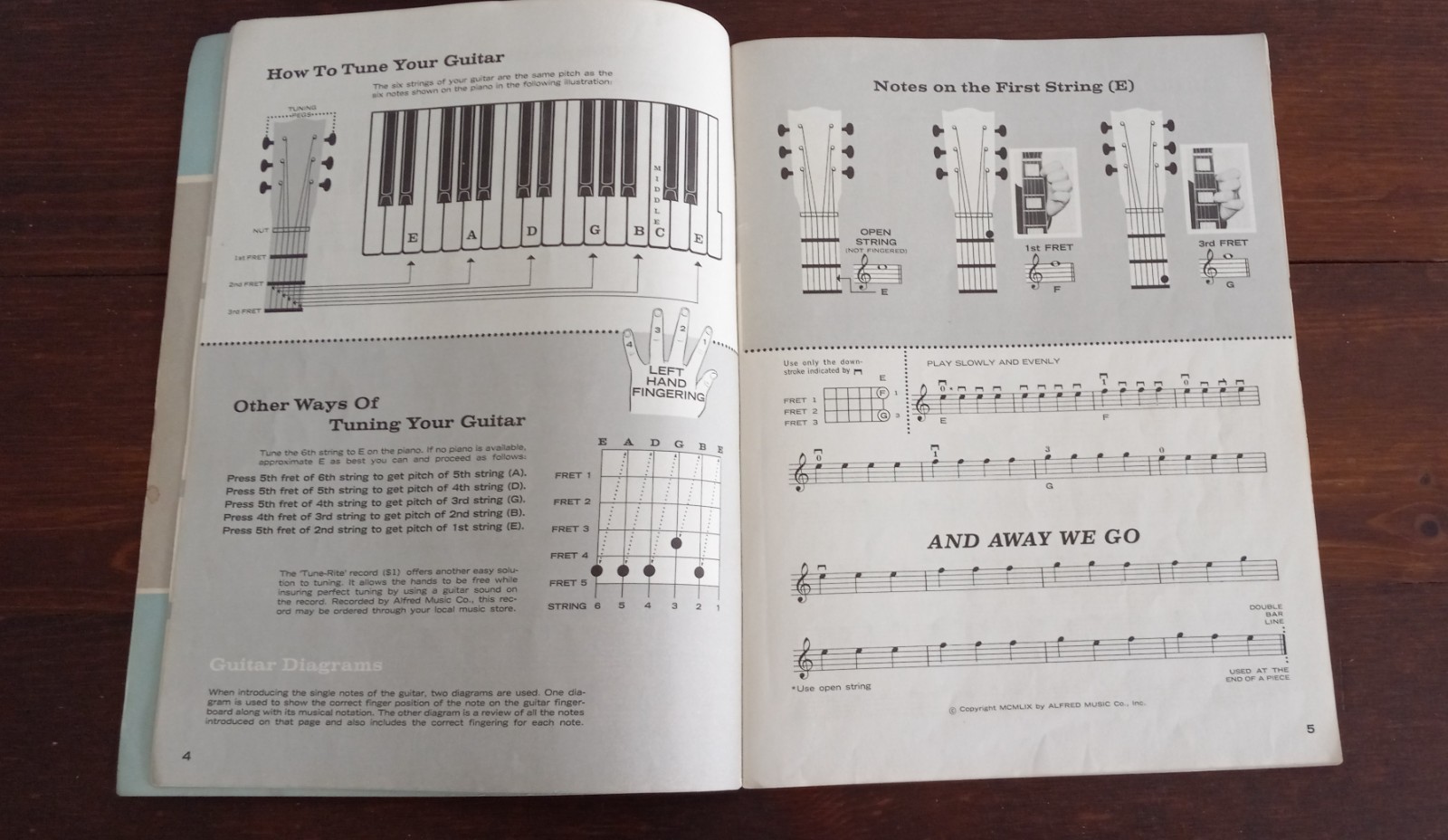 Vintage 1959 Alfred&rsquo;s Basic GUITAR Method #1 47 Pages