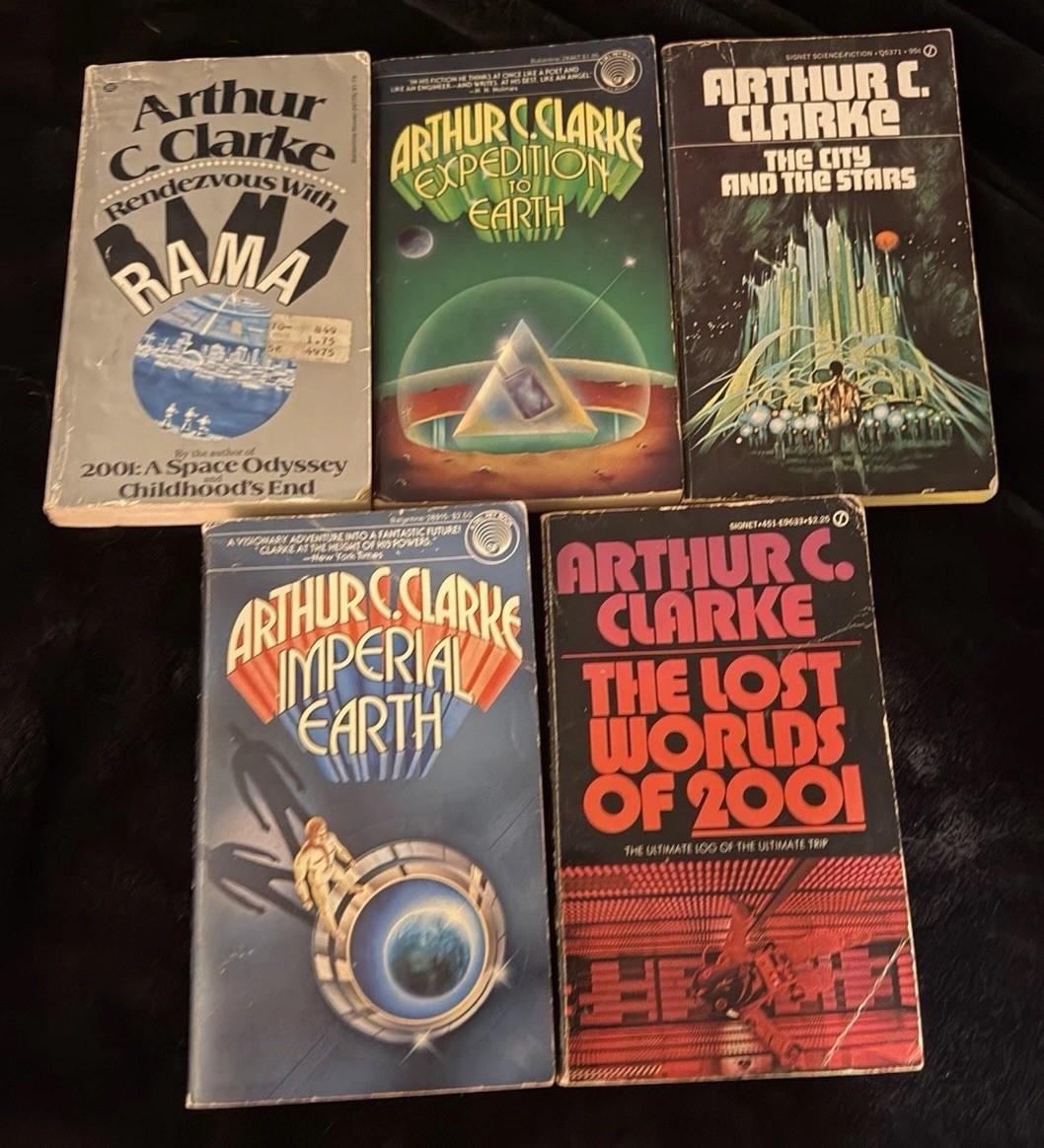 Lot Of 11 Sci-fi Novels/Books! 8 Arthur C. Clarke + 2 Dale Brown Paperbacks