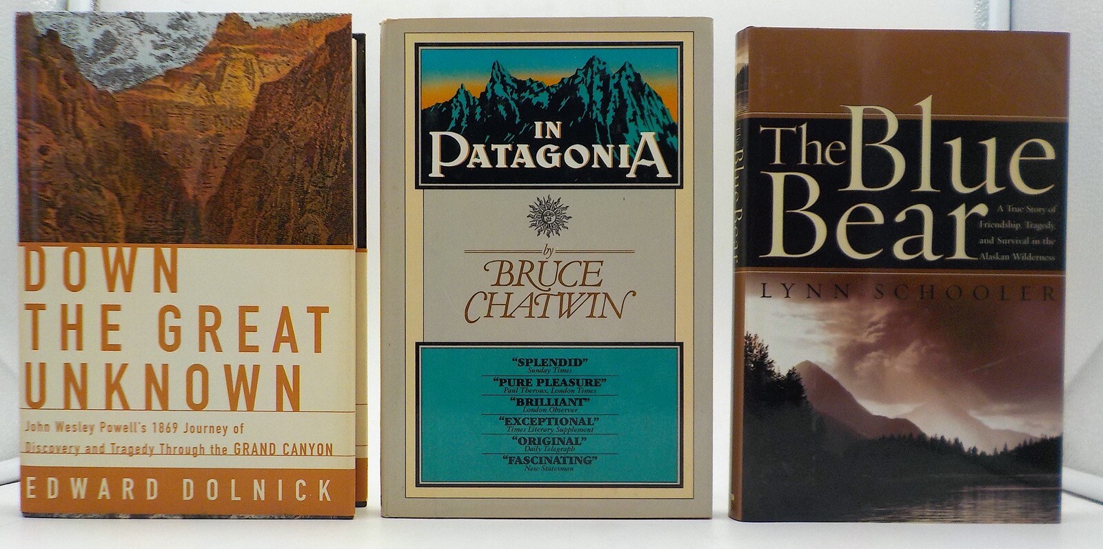 ADVENTURE BOOKS Patagonia-The Blue Bear-Down the Great Unknown HC 1STs