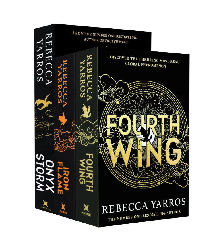 The Empyrean Series 3 Books Collection Set Fourth Wing Iron Flame Onyx Storm
