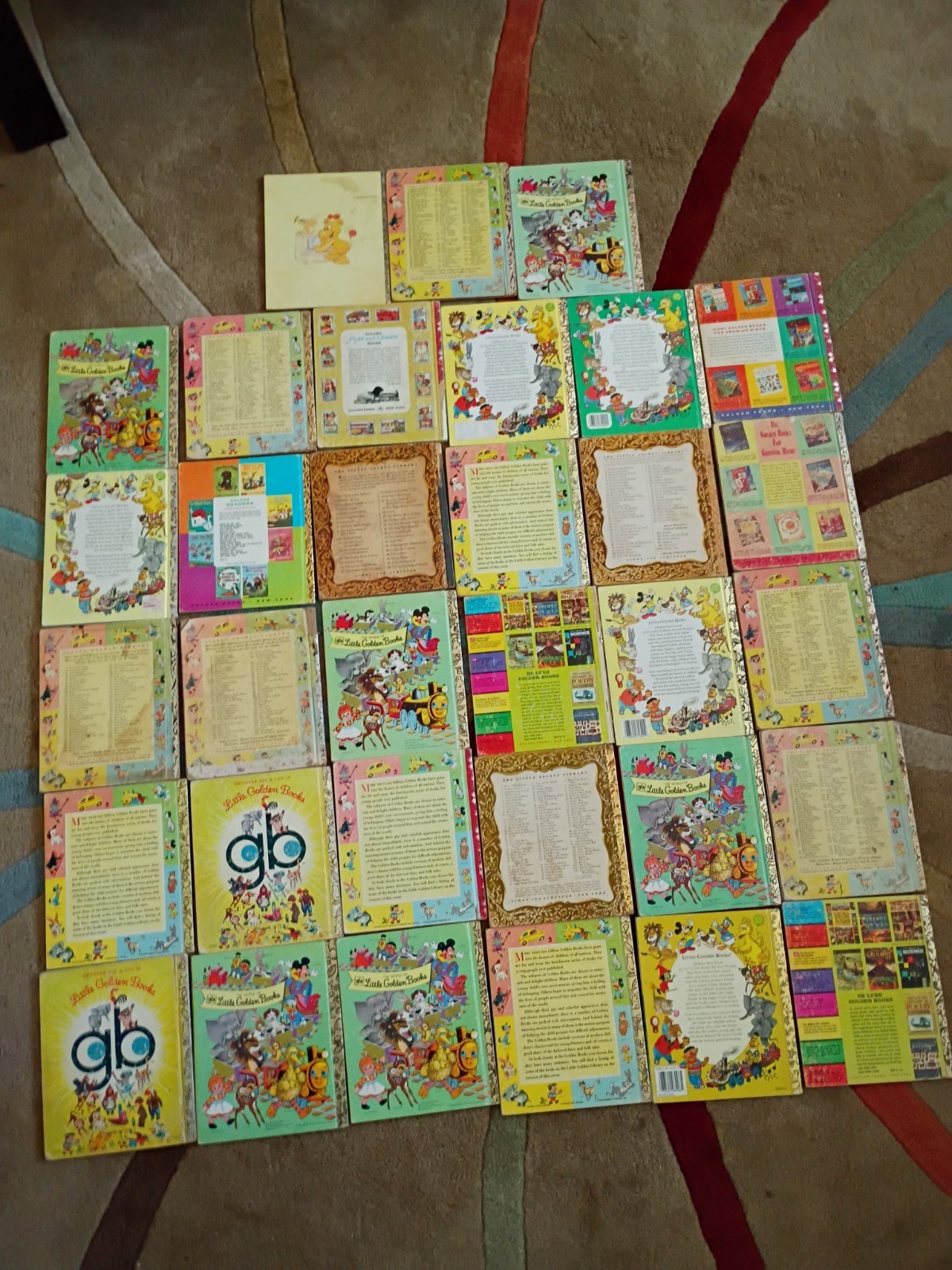 Lot of 33 Little Golden Books Vintage 1940&rsquo;s To 1980&rsquo;s Fair Condition
