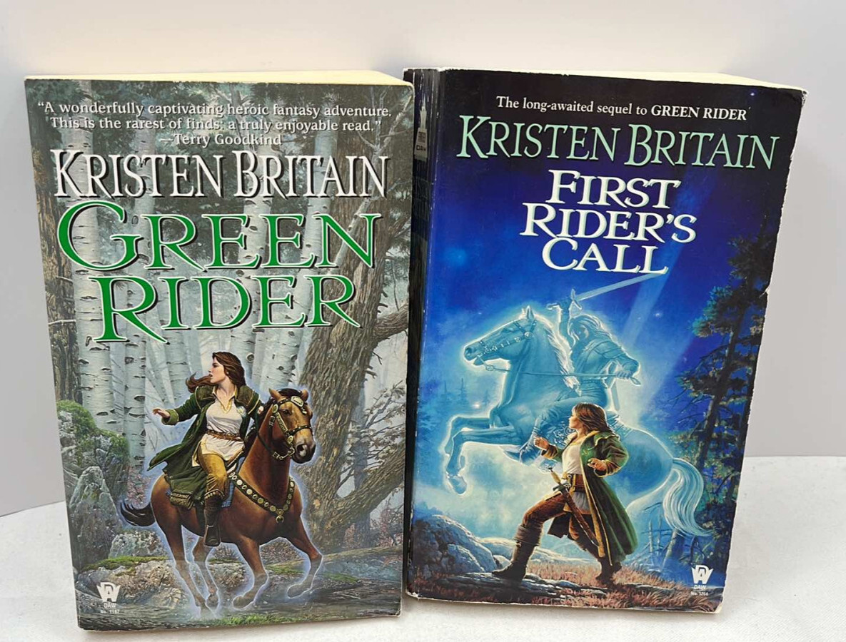 Kristen Britain Fantasy Green Rider and First Rider&rsquo;s Call Book Lot 2 PB Books