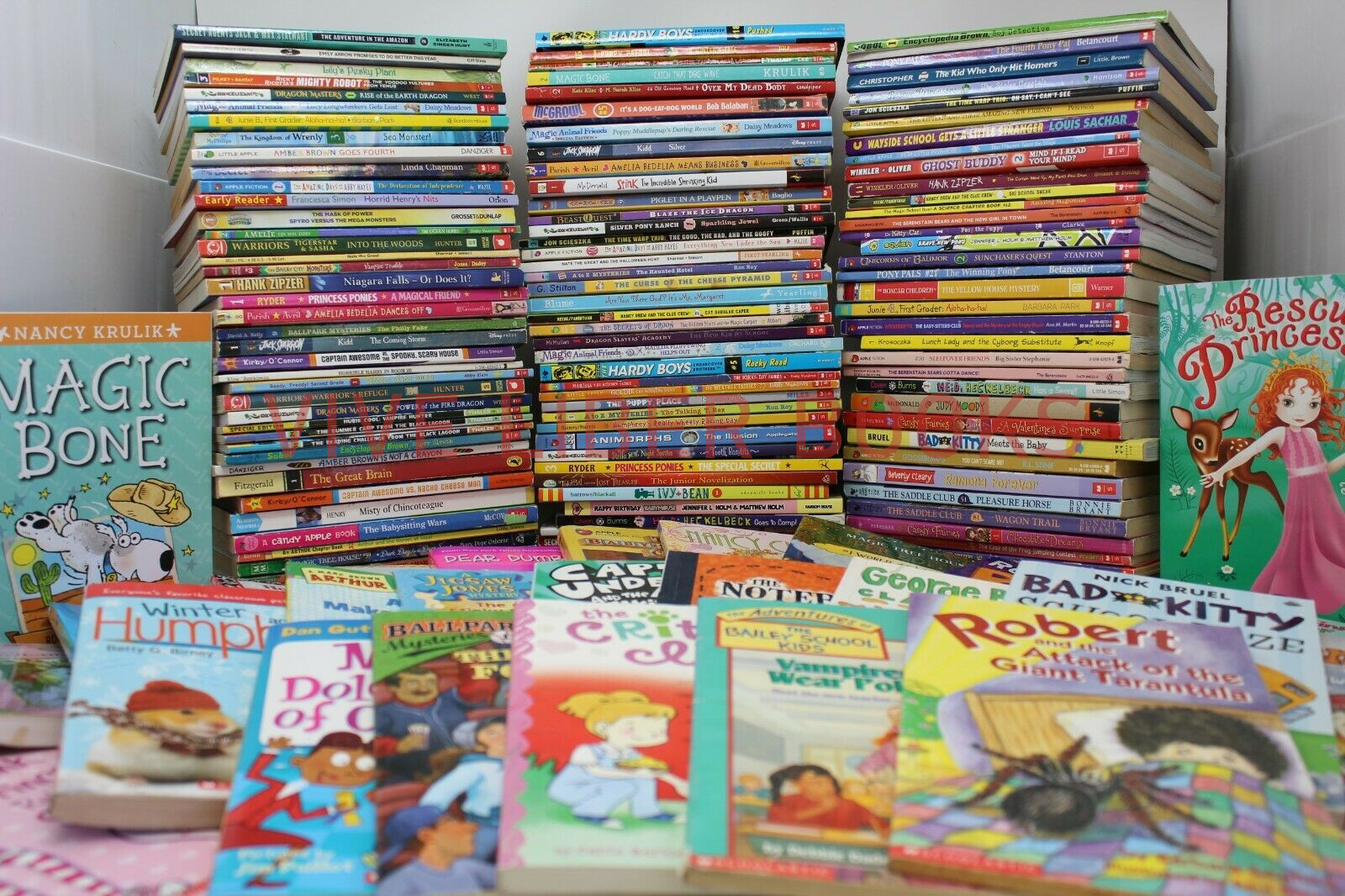 Bulk/Huge Lot of 50 of Children&rsquo;s Kids Chapter Books – Random – Free Shipping!