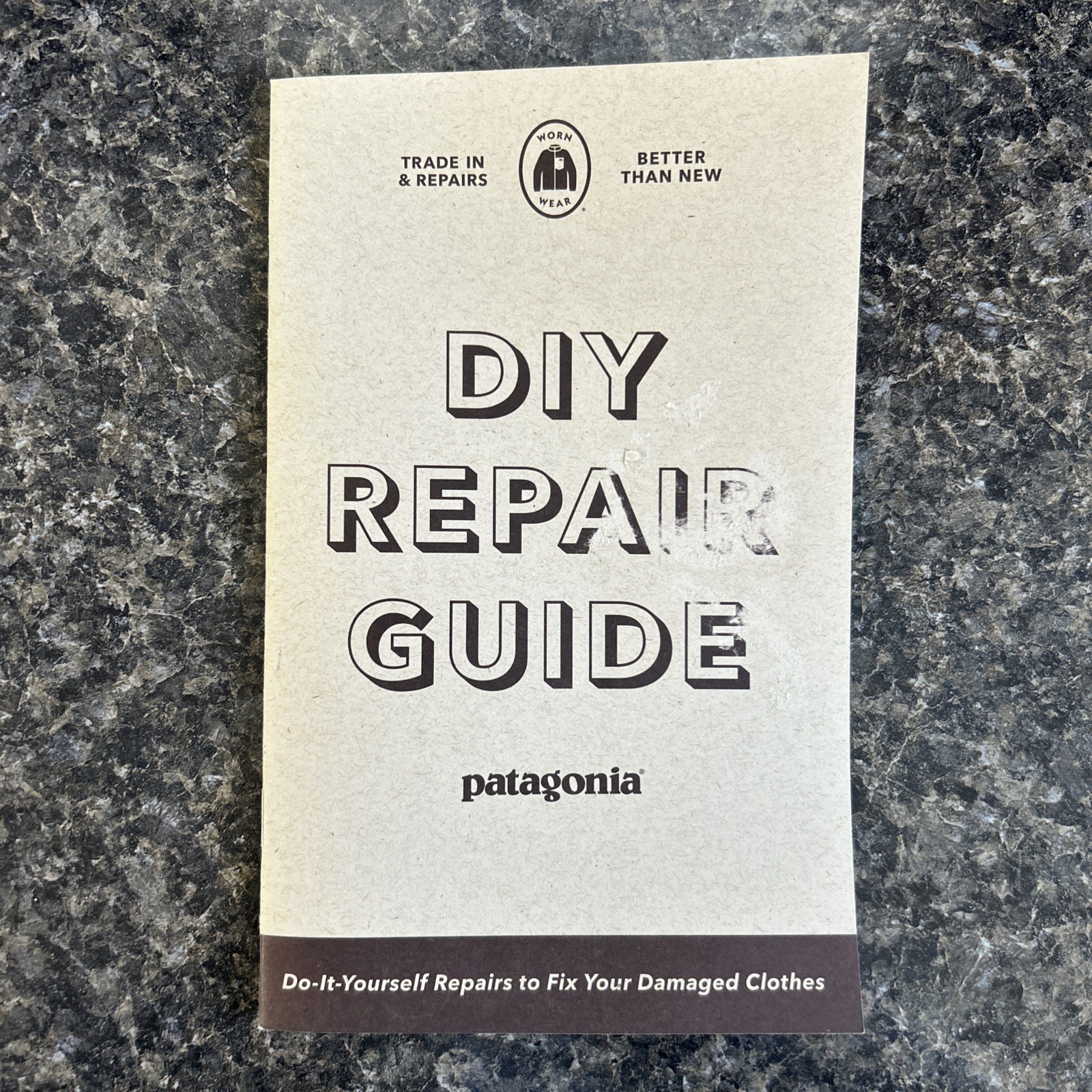Patagonia Official DIY Repair Guide Booklet Fix It Book DIY Manual Worn Wear