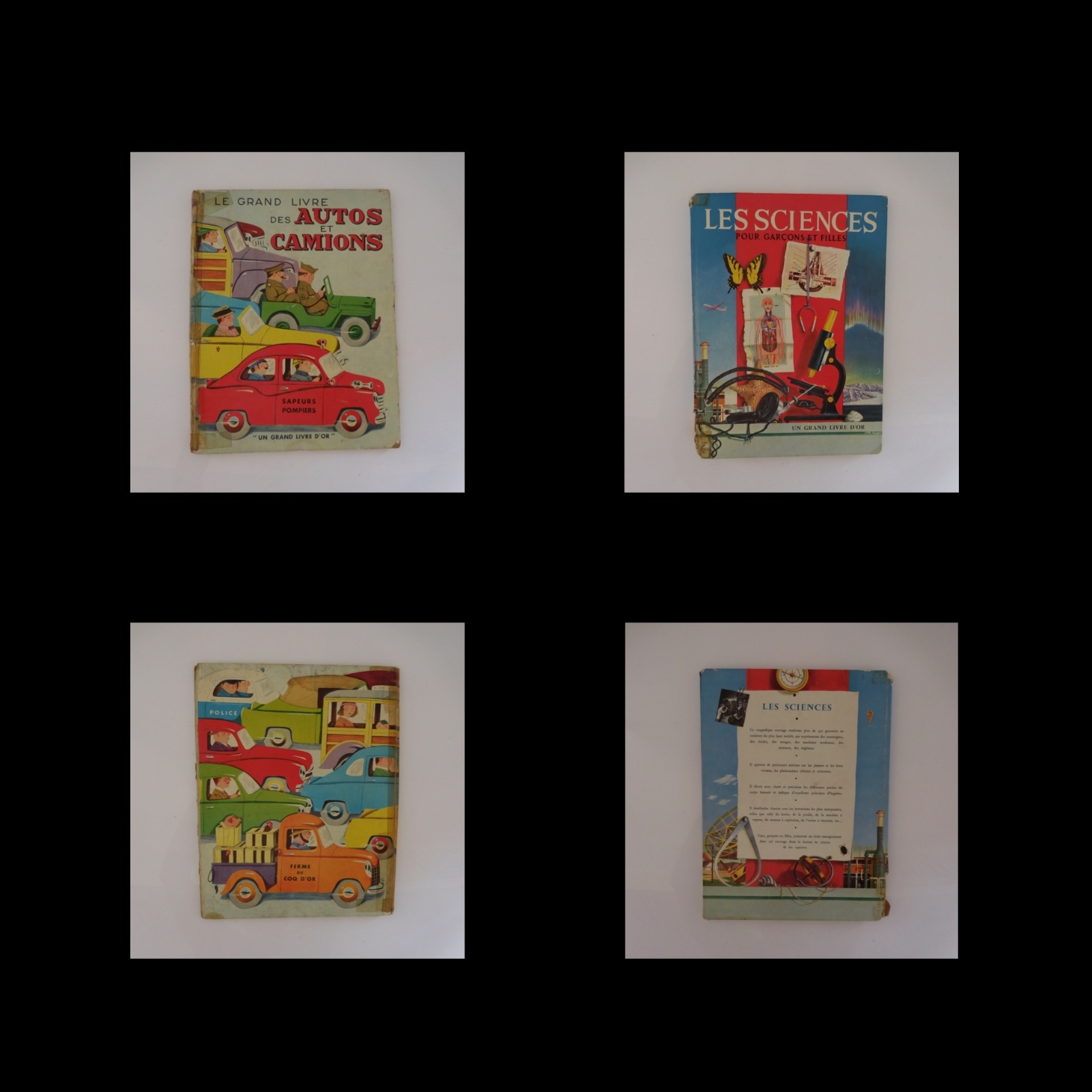 2 Lbs Vintage Autos Camions Sciences Garcons Filles 1952-1956