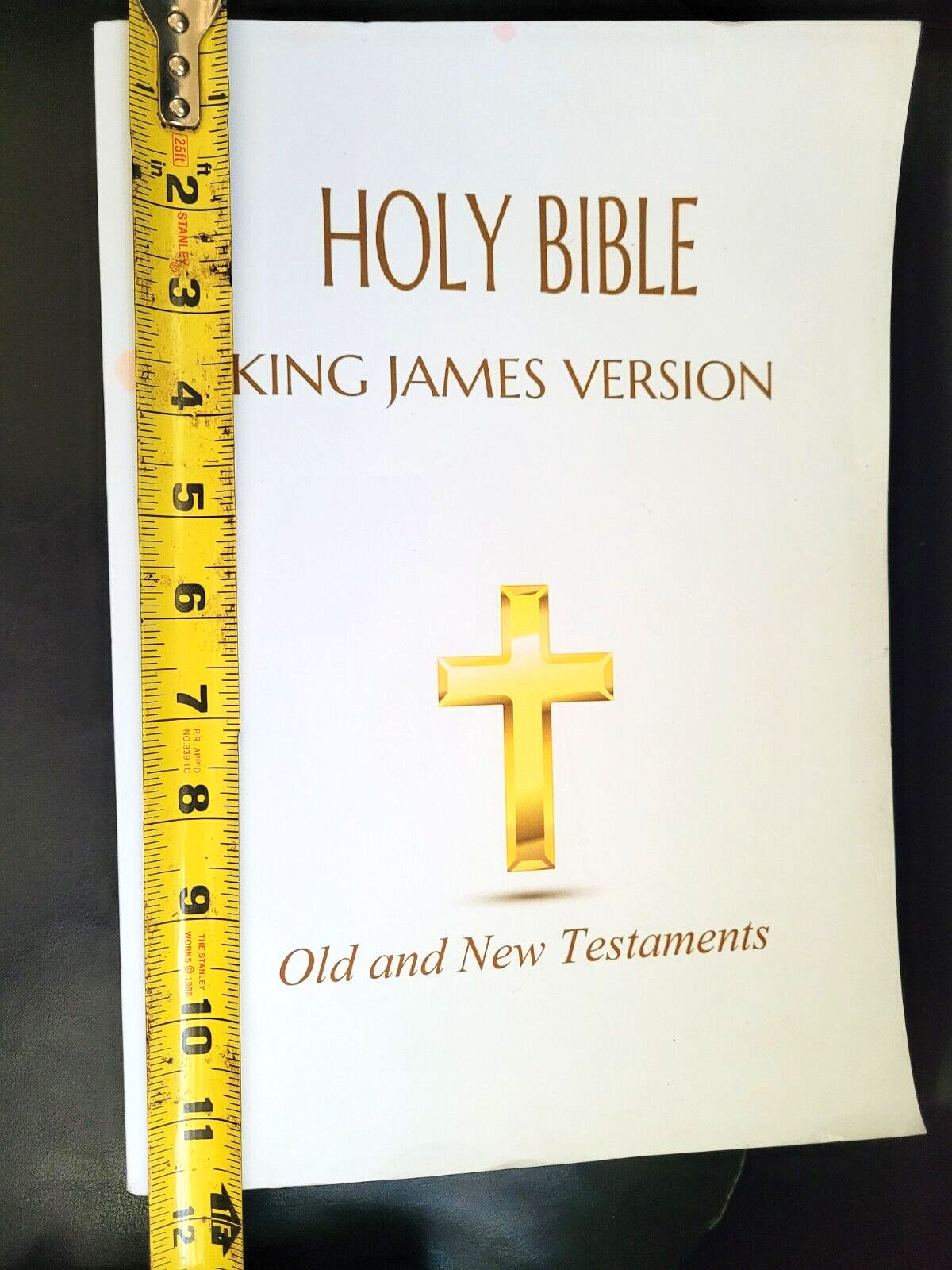 Extra Large 12 x 8.5&Prime; Holy Bible: KJV King James Version Print Old New Testament