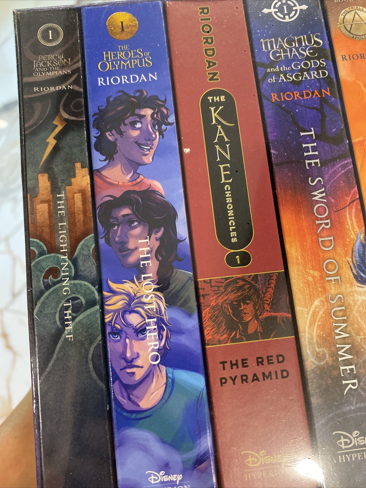 Read Riordan Rick Riordan Paperback Novel 5 Book Box Set Collection~New! Sealed!