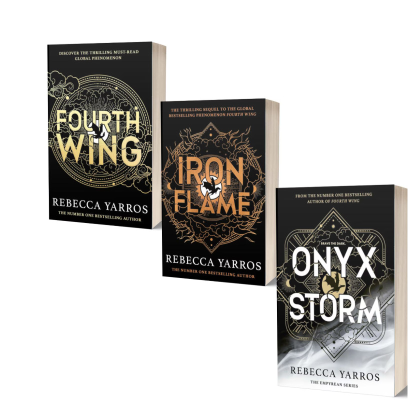 The Empyrean Series 3 Books Collection Set Fourth Wing Iron Flame Onyx Storm