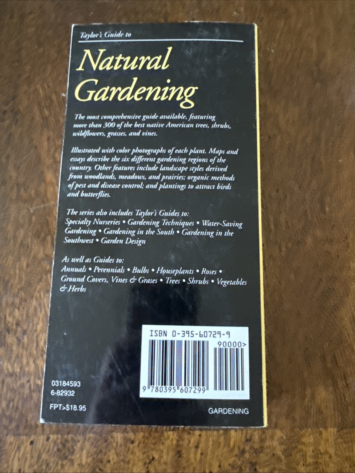 Taylor&rsquo;s Guide to Natural Gardening (Taylor&rsquo;s Weekend Gardening Guides) Holmes,