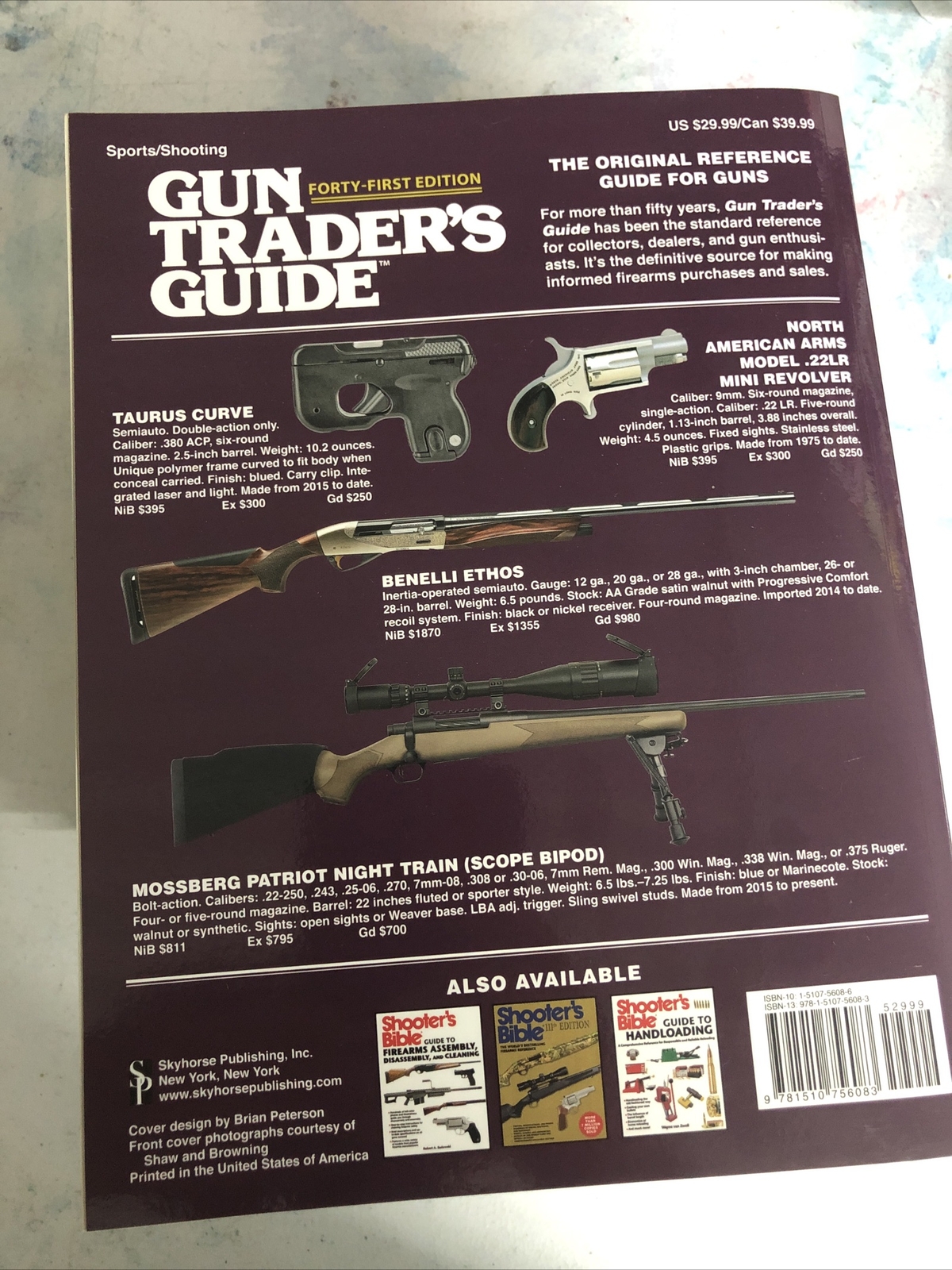 New Gun Trader&rsquo;s Guide Forty-First (41st) Edition 2019 Softcover 608 Pages