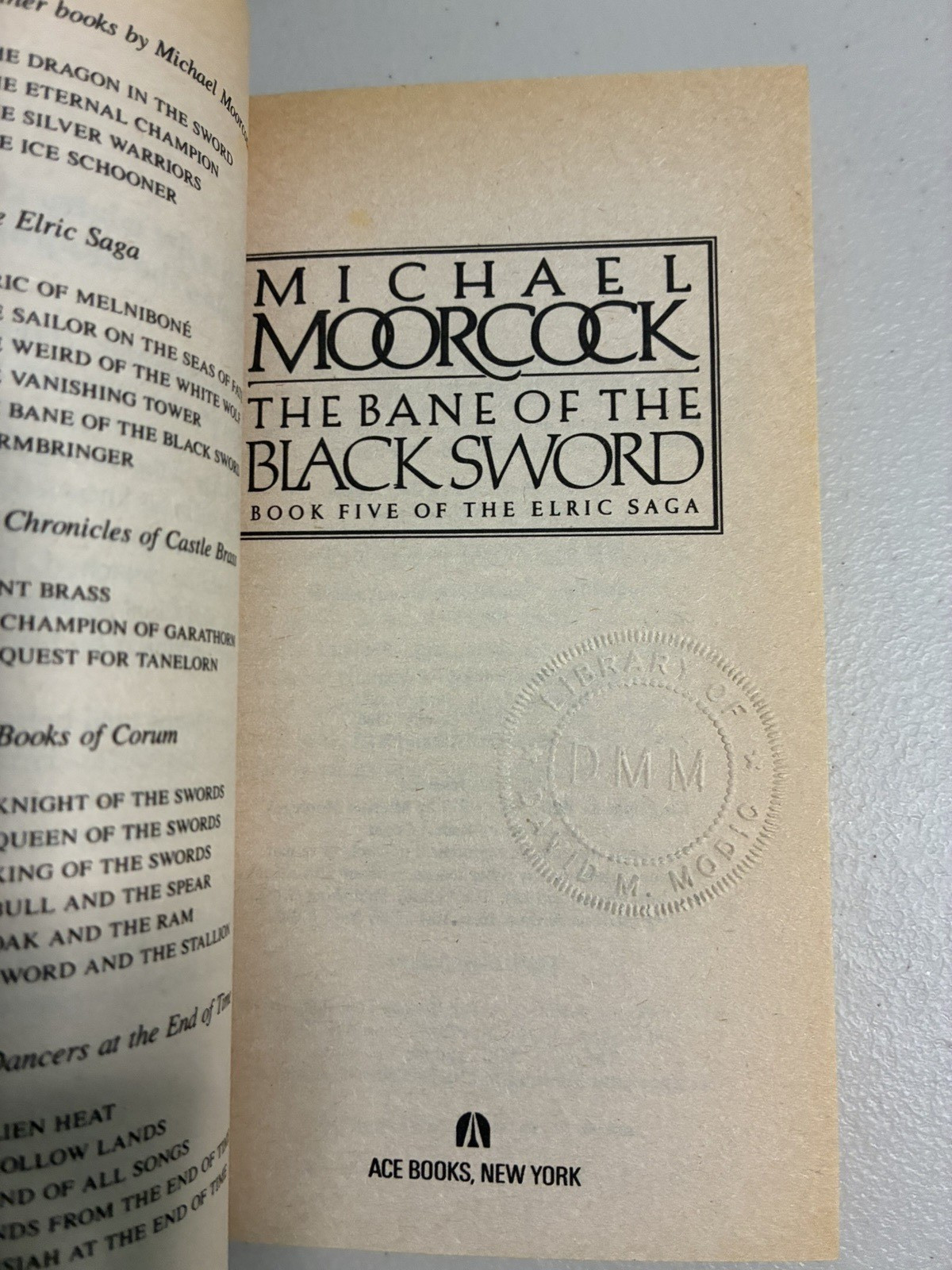 COMPLETE 6 BOOK SERIES Vintage Michael Moorcock THE ELRIC SAGA 1 2 3 4 5 6 Ace
