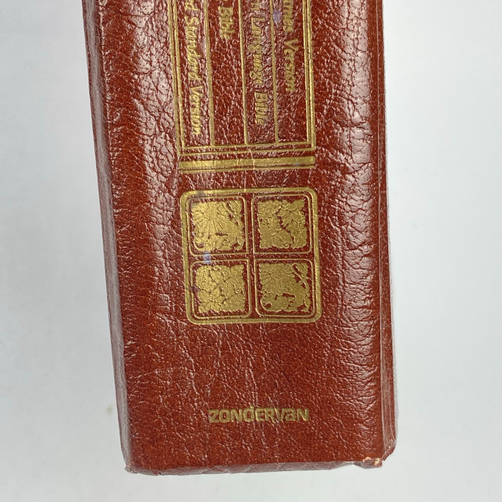 Layman&rsquo;s Parallel Bible KJV MLB Living Bible RSV Zondervan Hardcover 1973 VTG
