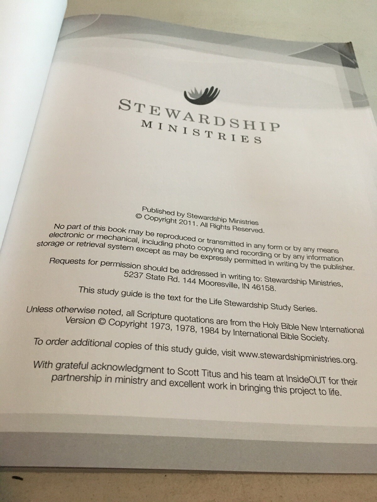 Who&rsquo;s in Charge Here? 13 Week life Stewardship Study. Study Guide. 172 Pages.