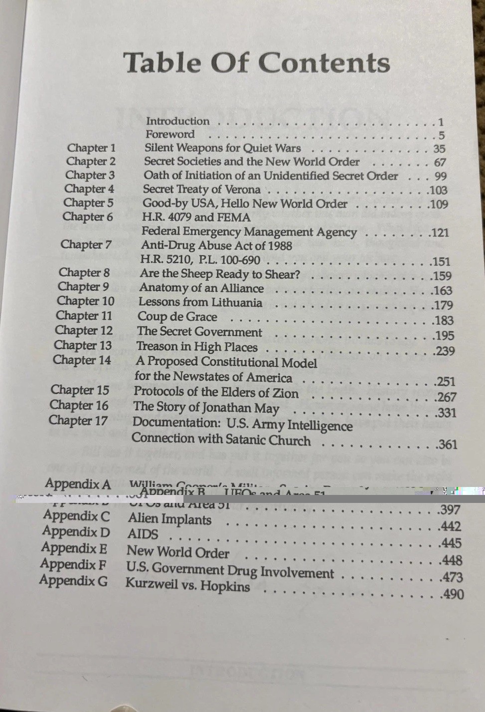 « BEHOLD A PALE HORSE » William Cooper PB – 1991 – 500 pages Conspiracy Theory