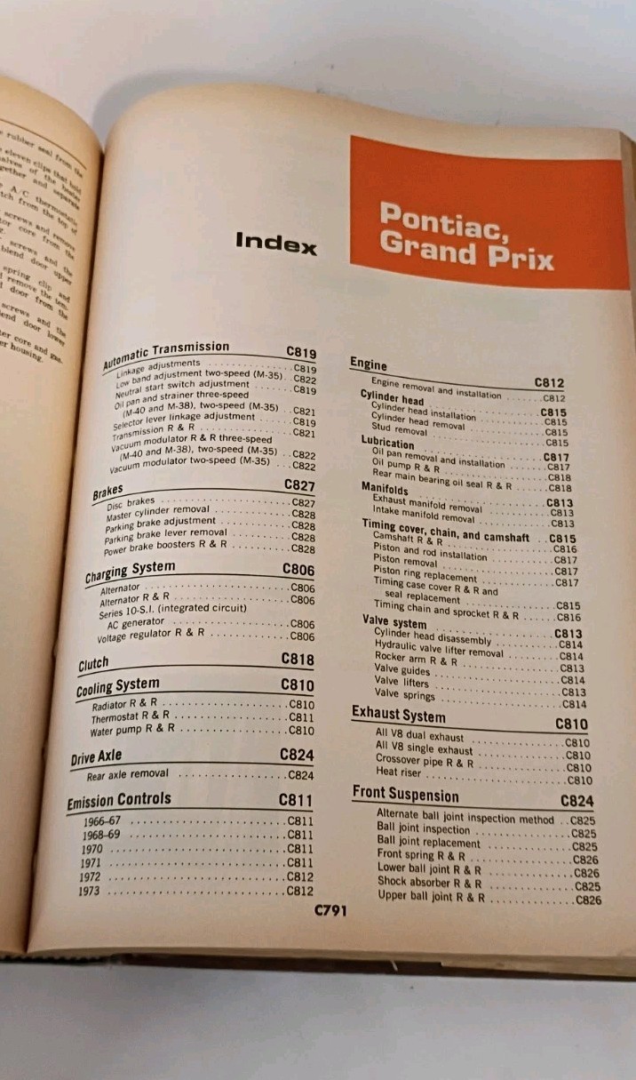 Chilton&rsquo;s Auto Repair Manual Book; American Cars from 1966 to 1973