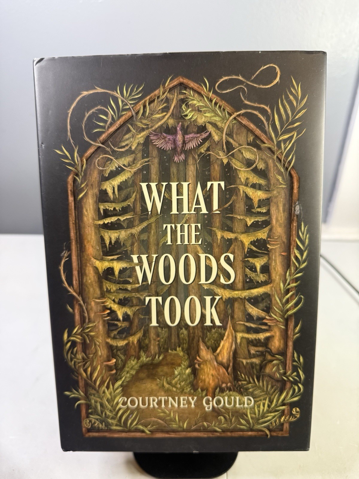 What The Woods Took Book by Courtney Gould OwlCrate Signed Edition Sprayed Edges
