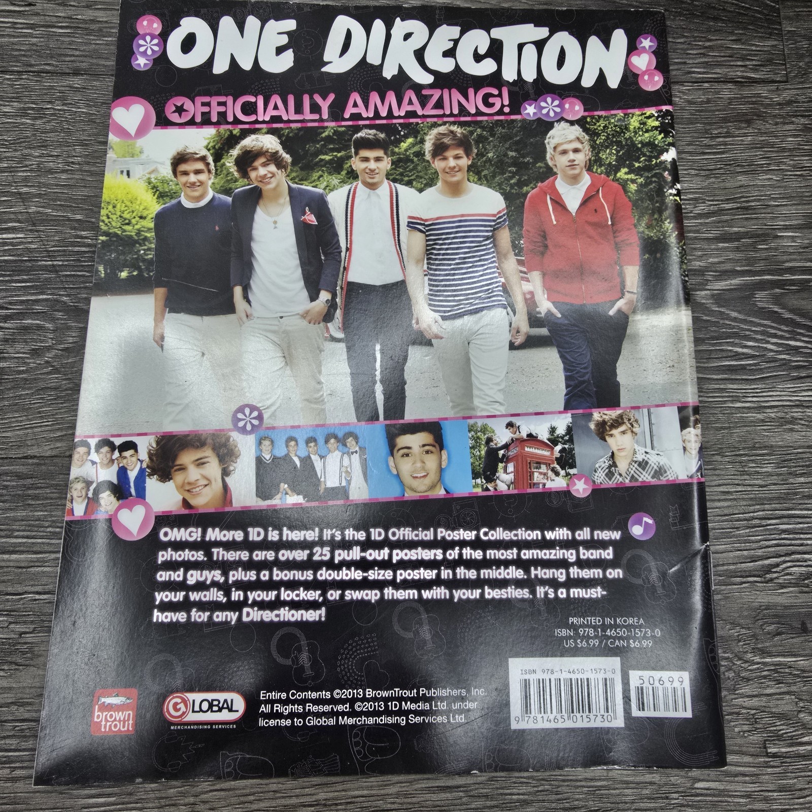 One Direction 1D Official Poster Collection: Bonus Double Poster RARE Version 2