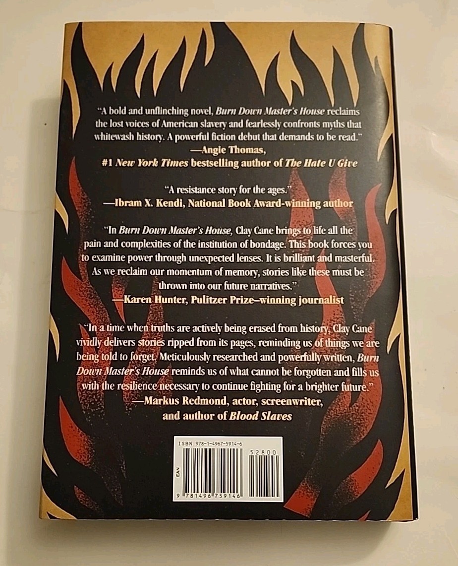 Burn Down Master&rsquo;s House : A Novel by Clay Cane – Signed Copy 1st/1st