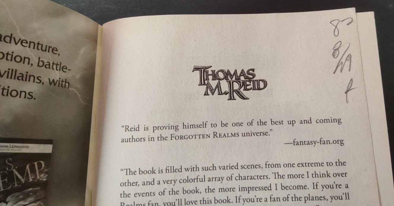 The Empyrean Odyssey by Thomas M. Reid 1st Print 2011 Paperback