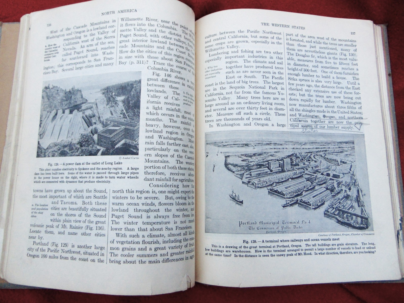 ELEMENTARY GEOGRAPHY ~ 1924 ~ ANTIQUE SCHOOL BOOK ~ 322 PAGES ~ ILLUSTRATED