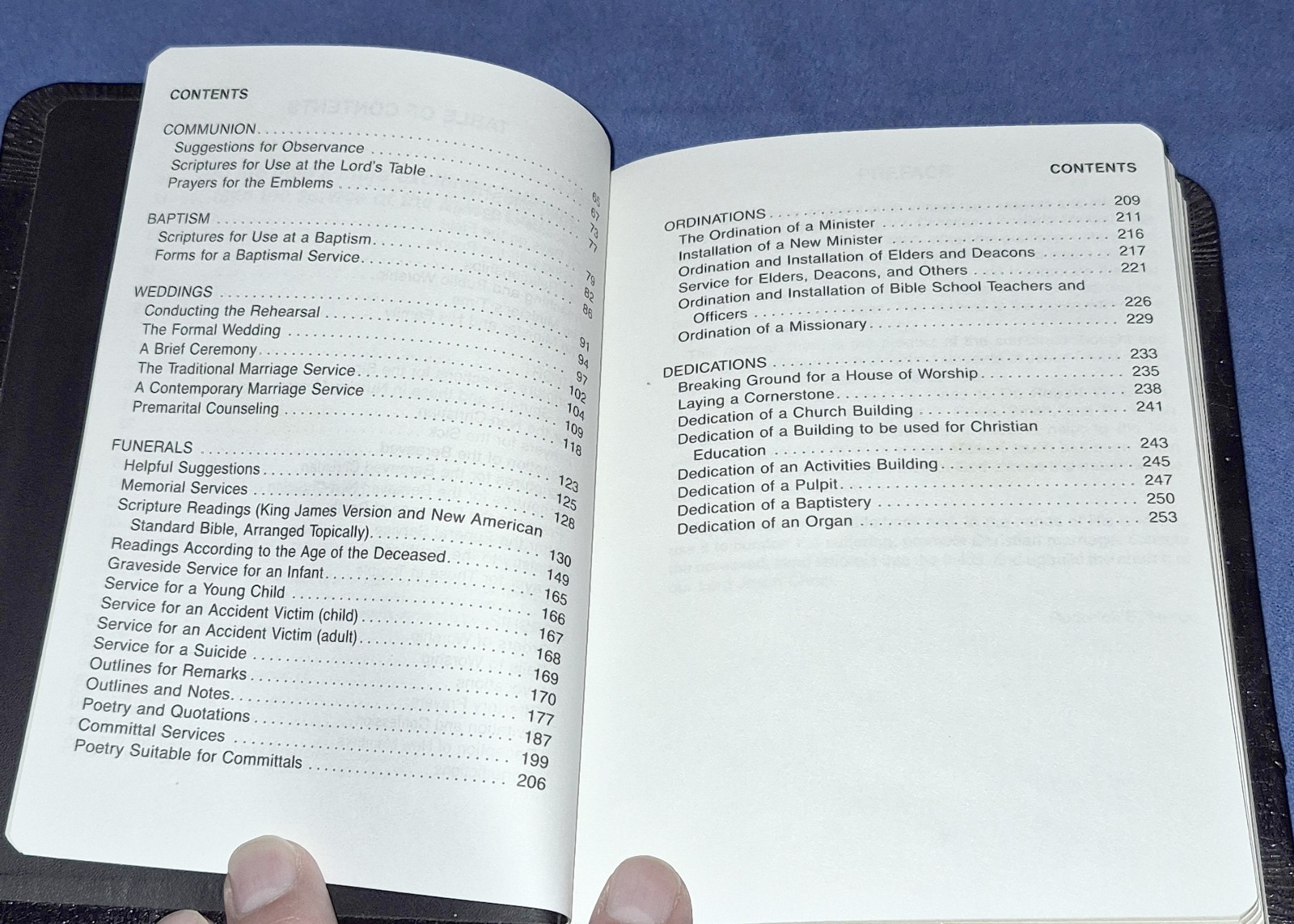 Christian Minister&rsquo;s Manual Roderick E Huron, Black Imitation Leather 1984 1991