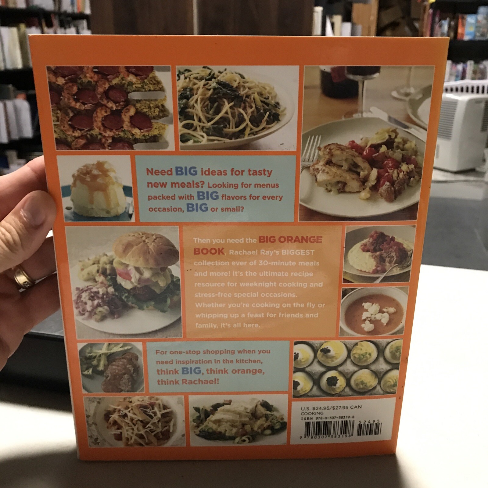 ***Signed*** Rachael Ray&rsquo;s Big Orange Book Cookbook Signed (3lb) First Edition