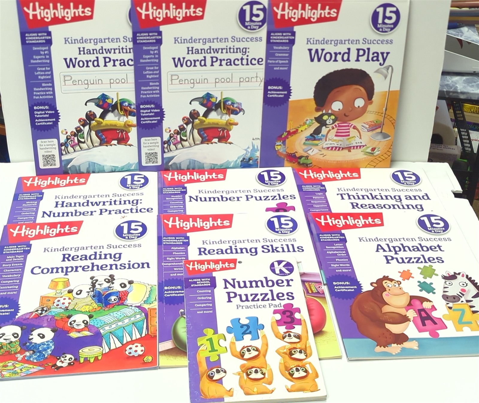 Lot 21 Highlights Children&rsquo;s 15 Minutes a Day Success, Workbooks, and Practice