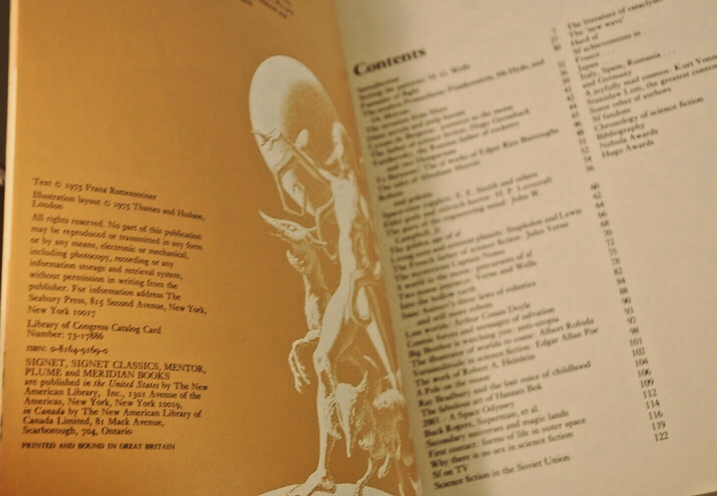 The Science Fiction Book An Illustrated History 1989 I.C.E. First Edition #6009