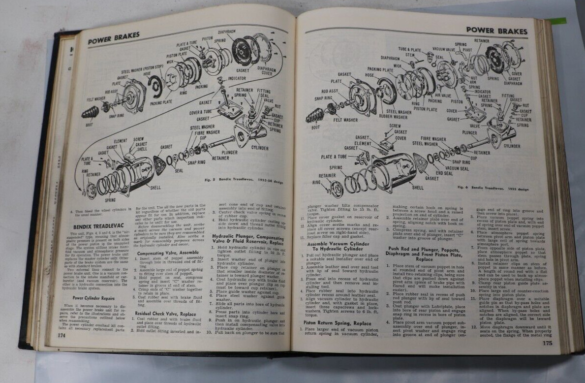 1956 Motor&rsquo;s Auto Repair Manual 19th Edition Car Auto Vehicle Mechanic 1946-1956