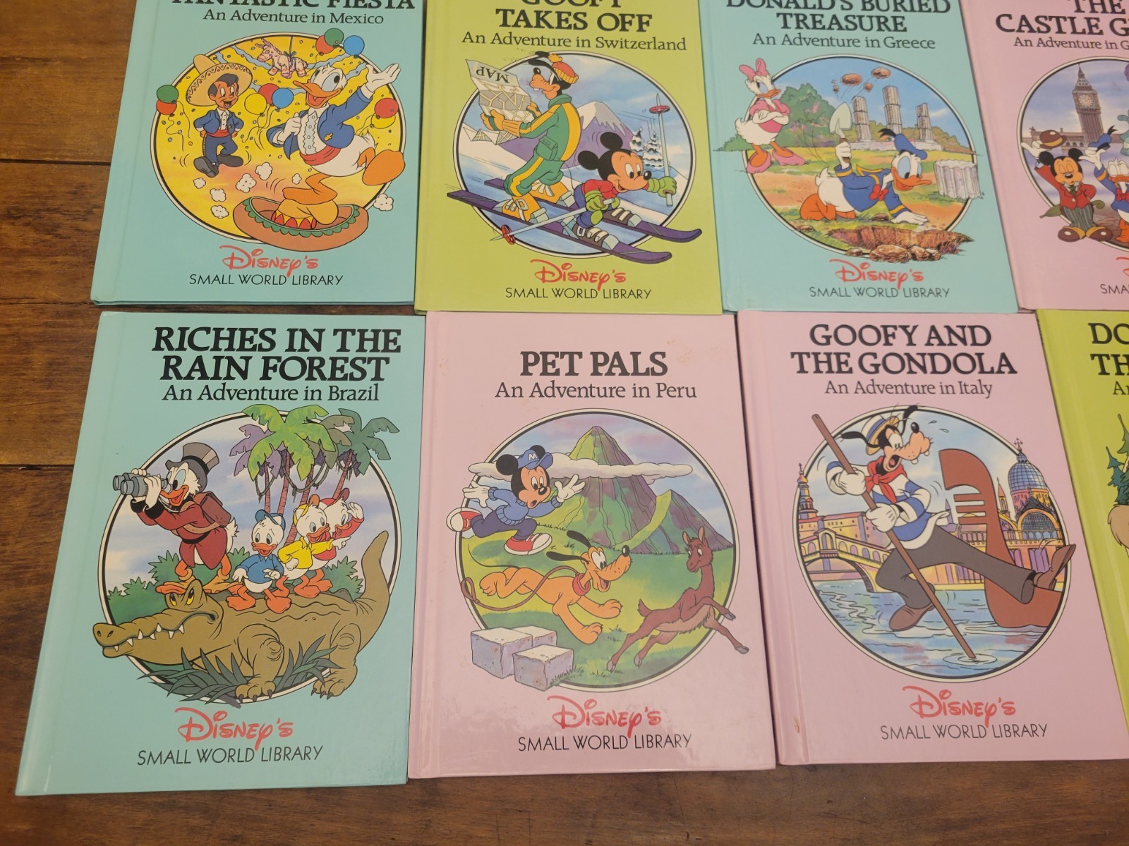 Disney&rsquo;s Small World Library Lot Of 15 Hardcover Kids Books Vintage Countries