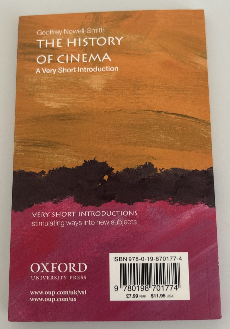 The History of Cinema: A Very Short Introduction