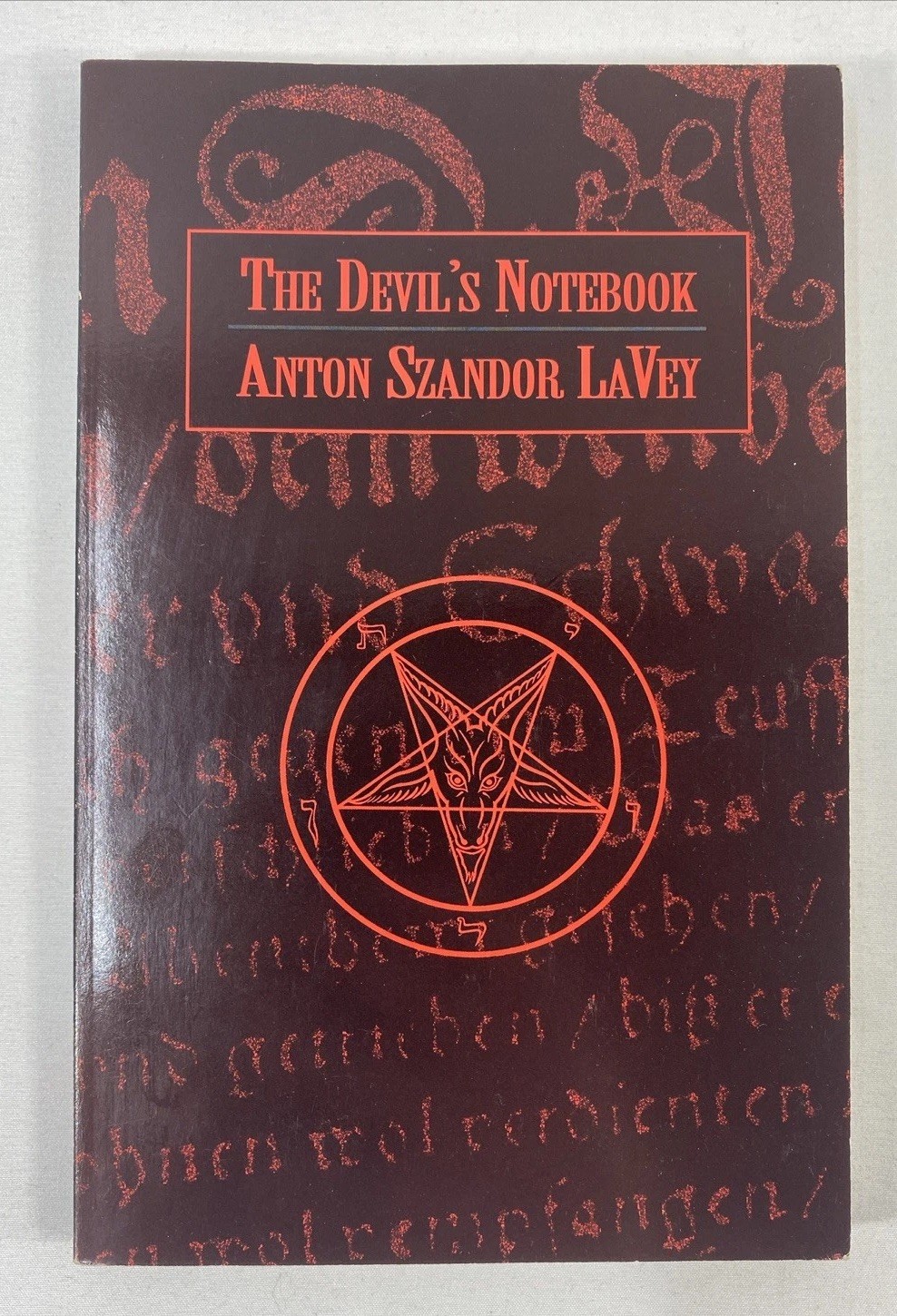 2 PB lot – The Satanic Rituals + The Devil&rsquo;s Notebook – Anton Szandor LaVey