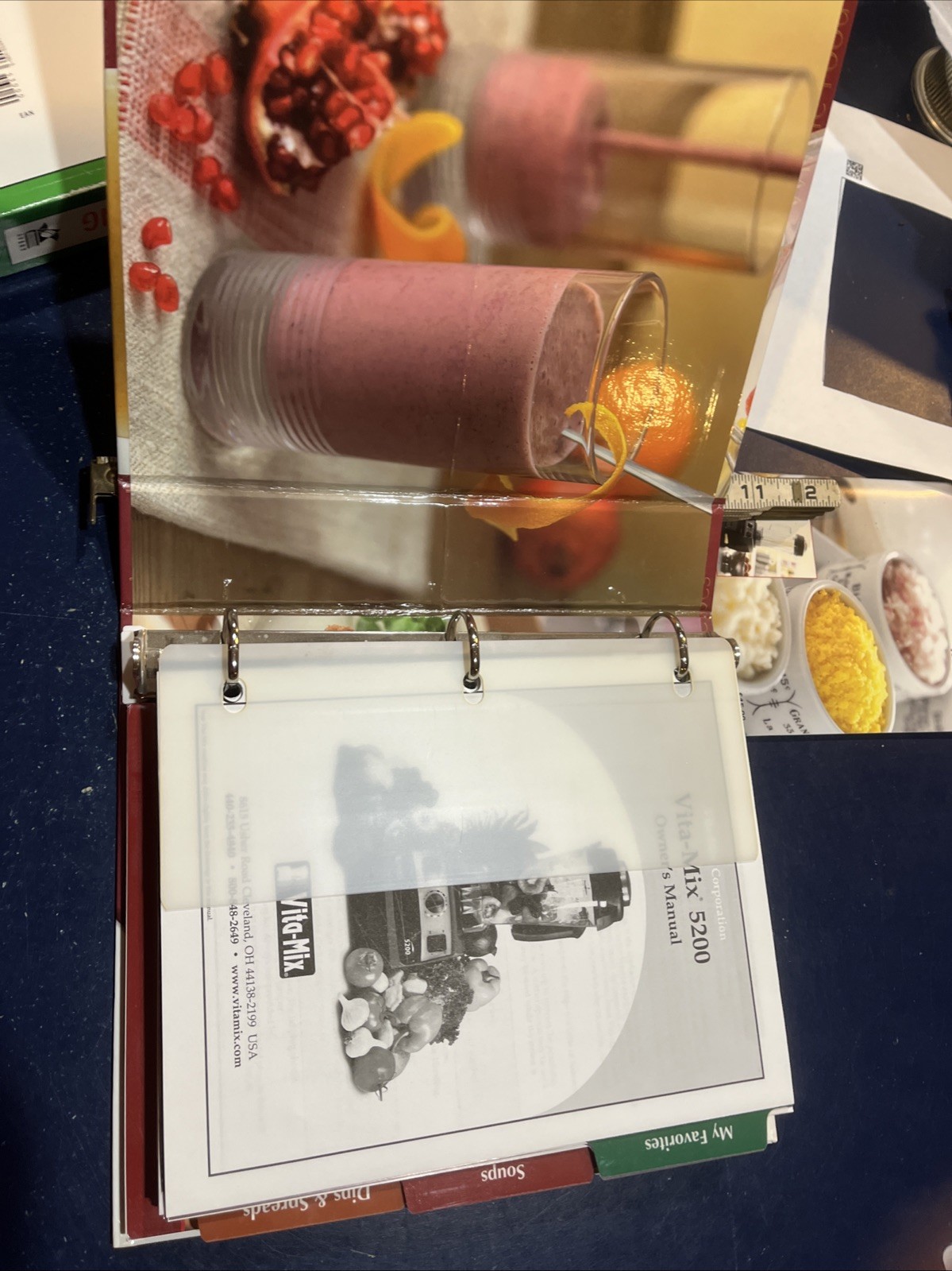 Vita-Mix Whole Food Recipes 3-Ring Binder & Owner&rsquo;s Manual, 2009 Spiral HC +