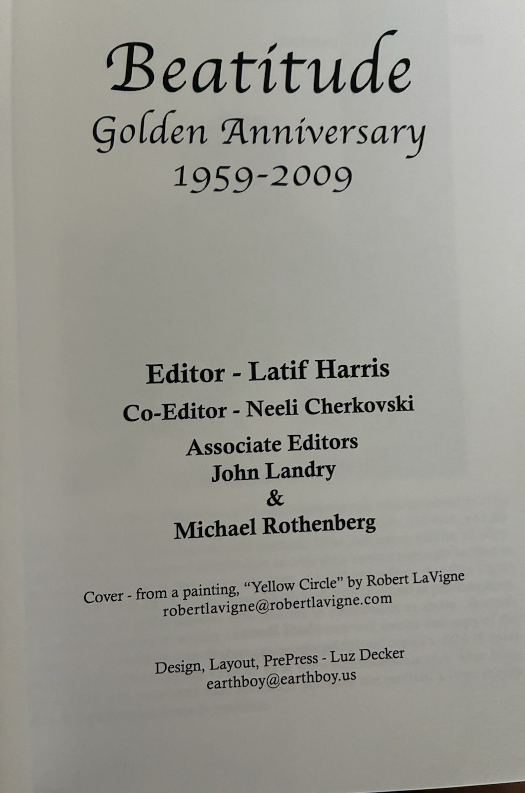 Beatitude Golden Anniversary 1959-2009 (Beatitude Literary Magazine, Volume 50)