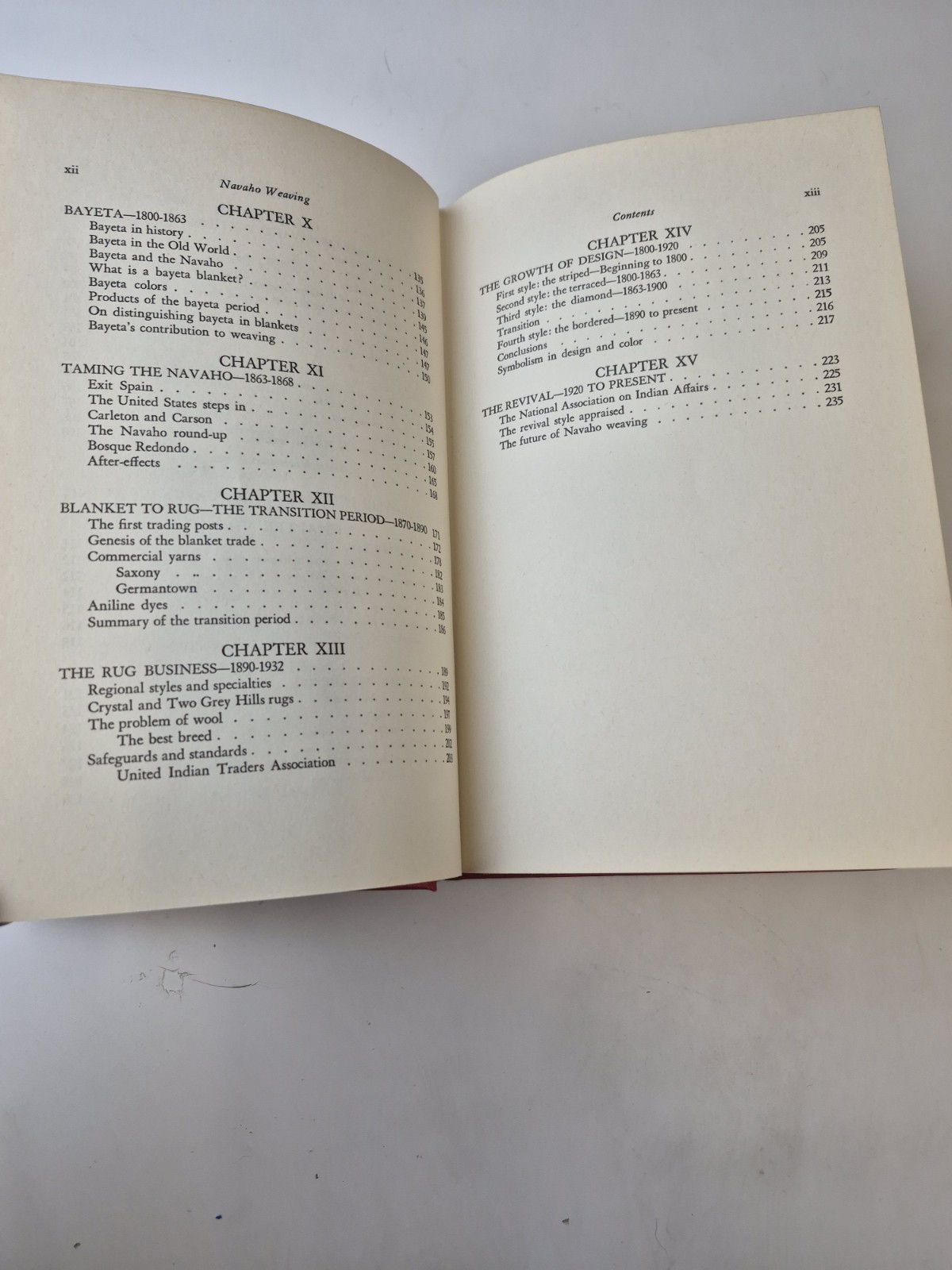 Navaho Weaving It&rsquo;s Technic and It&rsquo;s History Charles Avery Amsden 1964 1st Ed