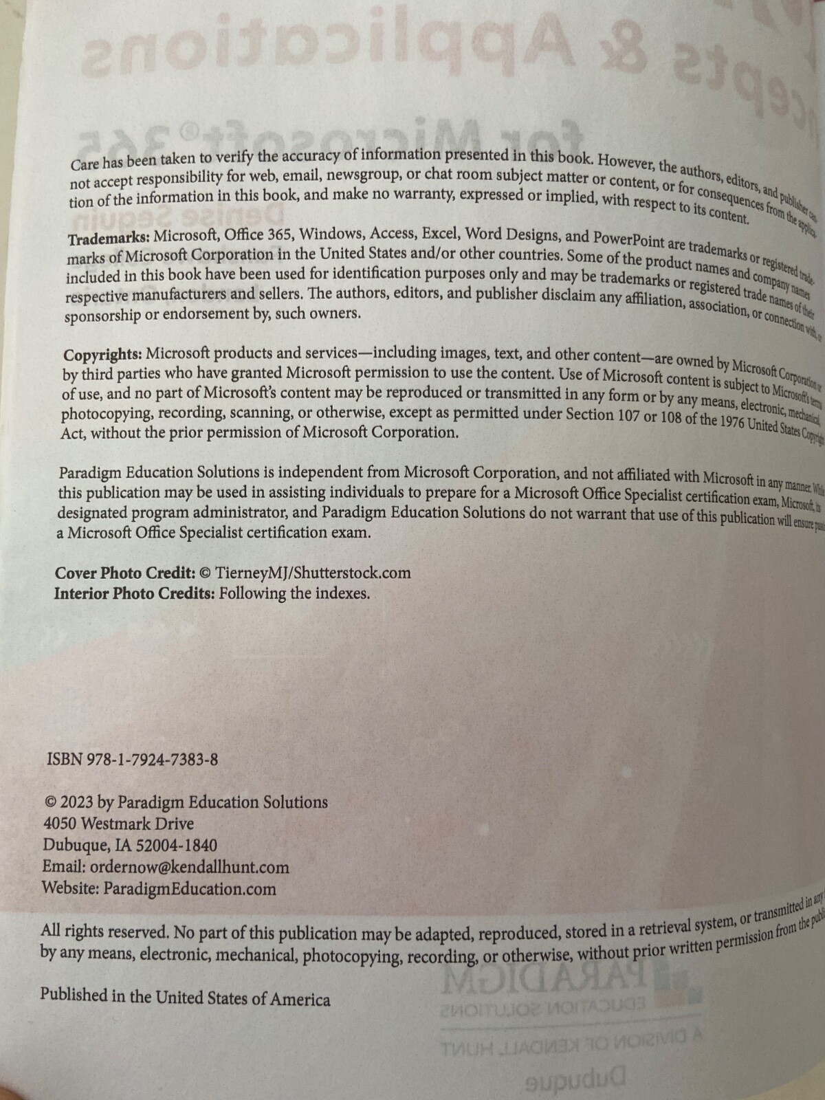 Seguin&rsquo;s Computer Concepts & Applications for Microsoft 365 (2023, Paperback)