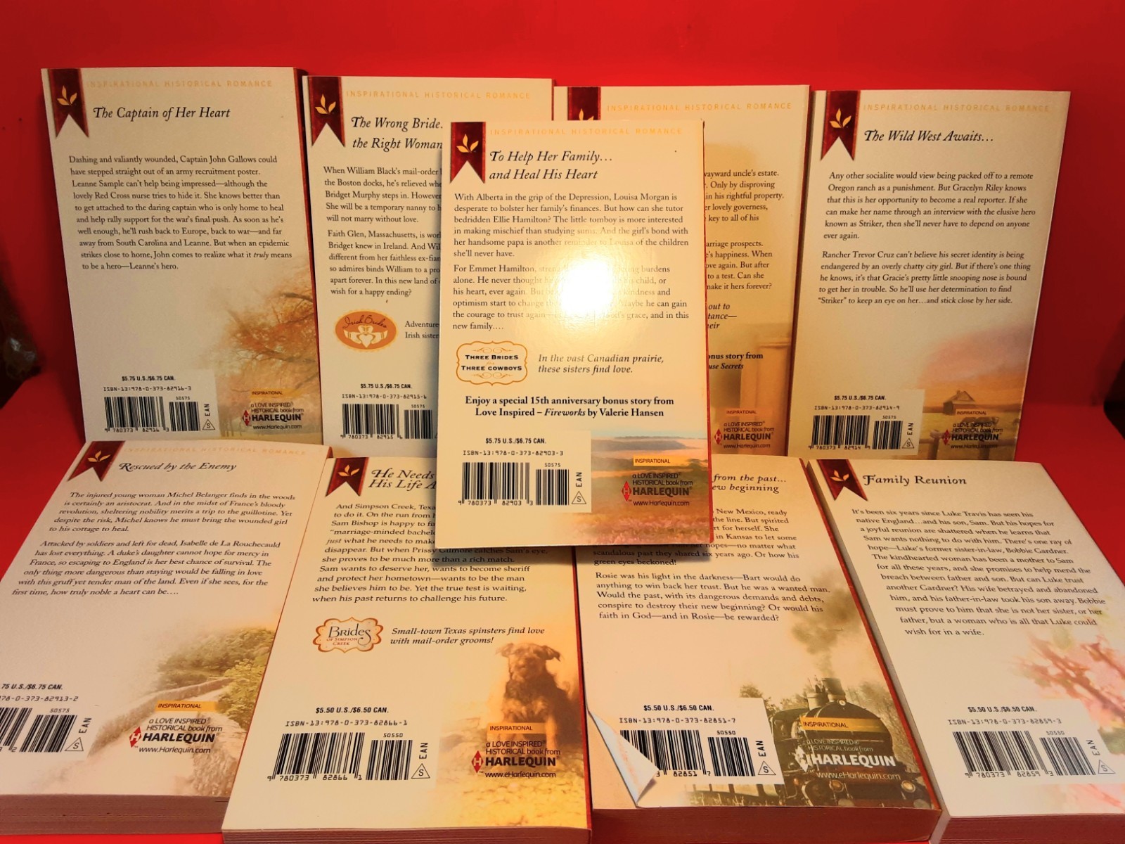 Lot 17 *Love Inspired Historical* Romance Novels Renee Ryan Winnie Griggs More
