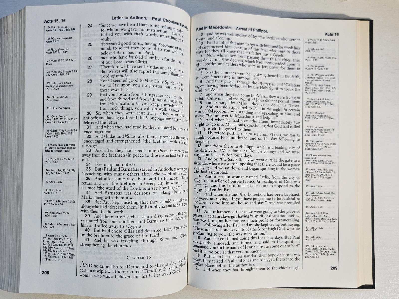 New American Standard Bible, Side References,1973, Lockman, Vintage, Very Good