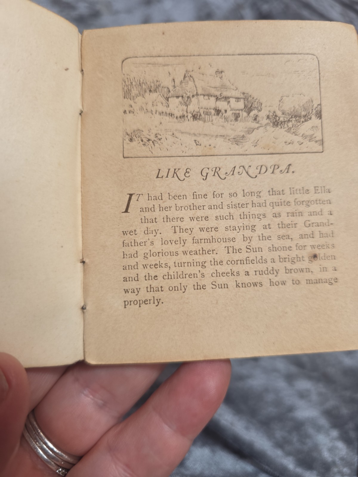 « Like Grandpa » 1886 by Ernest Nister Mini Book