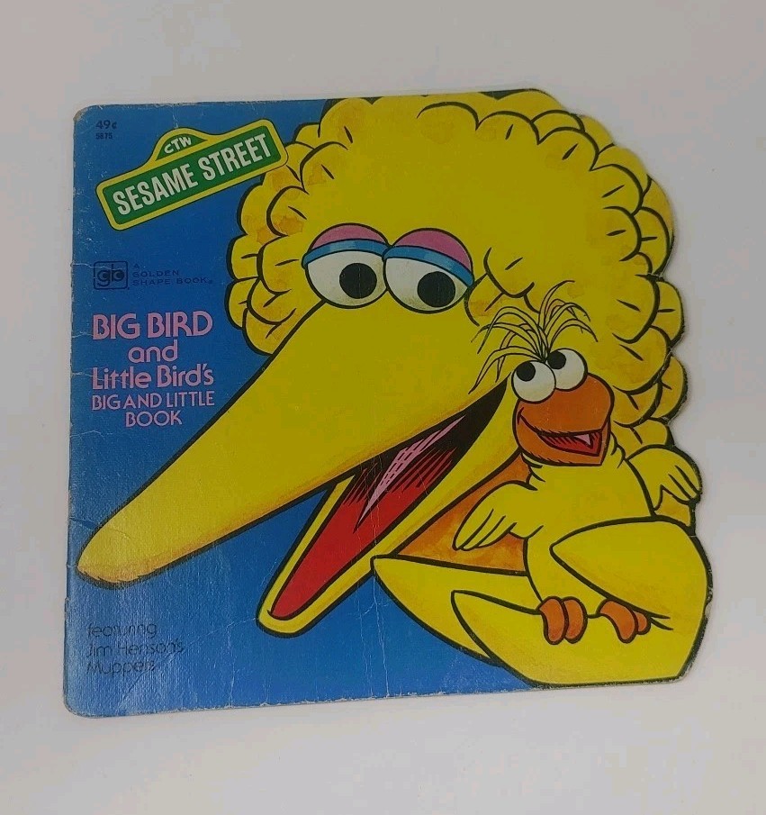 Lot 4 VTG Sesame Street Children&rsquo;s Kids Little Golden Super Shape Picture Books